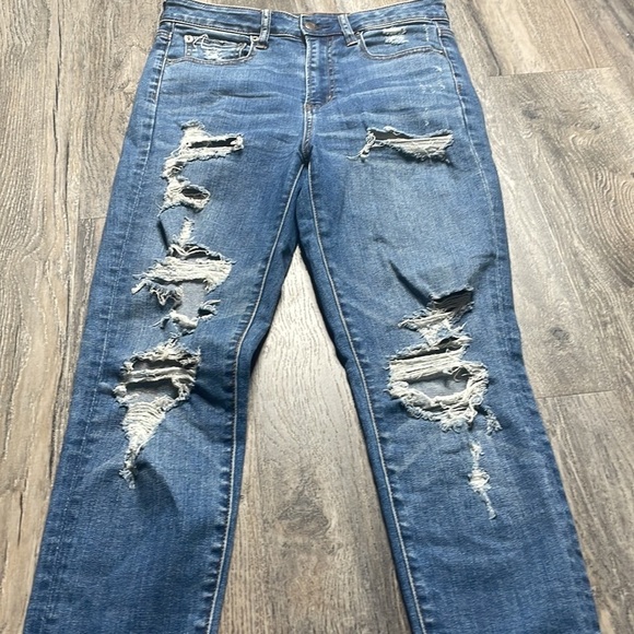 American Eagle Women’s Distressed Super High Rise Jegging, size 6 - Picture 8 of 12